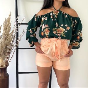 Off the shoulder floral top